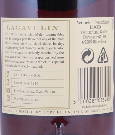 Lagavulin 1987 16 Years Distillers Edition 2003 Special Release lgv.4/491 Islay Single Malt Scotch Whisky 43.0%
