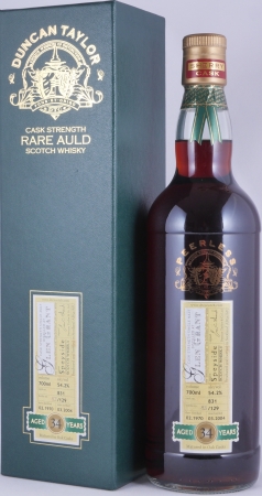 Glen Grant 1970 34 Years Sherry Cask No. 831 Duncan Taylor Cask Strength Rare Auld Edition Speyside Single Malt Scotch Whisky 54,2%