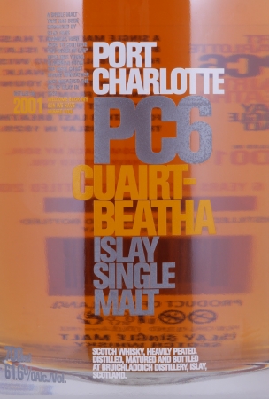 Bruichladdich Port Charlotte PC 6 2001 6 Years Cuairt-Beatha Islay Single Malt Scotch Whisky 61,6%