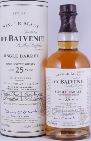Balvenie 1974 25 Years Single Barrel Oak Cask No. 15190 Highland Single Malt Scotch Whisky 46,9%