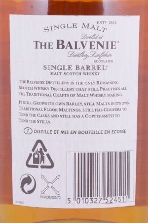 Balvenie 1974 25 Years Single Barrel Oak Cask No. 15190 Highland Single Malt Scotch Whisky 46,9%