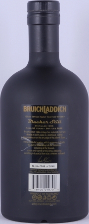 Bruichladdich 1986 20 Years Blacker Still 1st Release Fresh Olorosso Sherry Casks Islay Single Malt Scotch Whisky Cask Strength 50.7%
