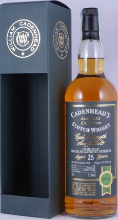 Macallan-Glenlivet 1989 25 Years Bourbon Barrel Cadenhead Speyside Single Malt Scotch Whisky Cask Strength 51.4%