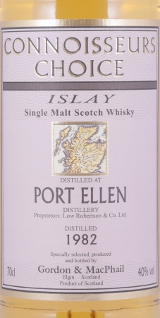 Port Ellen 1982 19 Years Gordon and MacPhail Connoisseurs Choice Islay Single Malt Scotch Whisky 40.0%