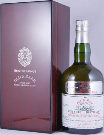Bowmore 1989 30 Years Hunter Laing Old and Rare Heritage Platinum Selection Islay Single Malt Scotch Whisky Cask Strength 48,1%