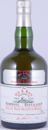 Bowmore 1989 30 Years Hunter Laing Old and Rare Heritage Platinum Selection Islay Single Malt Scotch Whisky Cask Strength 48.1%