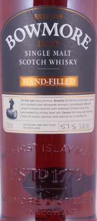 Bowmore 2004 10 Years First Fill Oloroso Sherry Butt Cask No. 1487 Hand-Filled Edition Islay Single Malt Scotch Whisky 57,5%