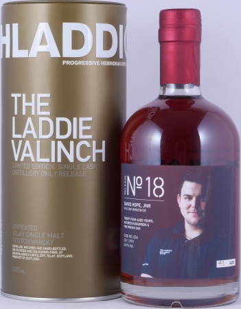 Bruichladdich 1991 24 Years Bourbon/Fine French Oak Cask No. 034  Laddie Crew Valinch No. 18 David Hope JNR Islay Single Malt Scotch Whisky 46,9%