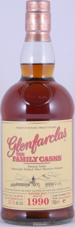 Glenfarclas 1990 29 Years The Family Casks Winter 2019 Sherry Hogshead Cask No. 1188 Highland Single Malt Scotch Whisky 53.1%