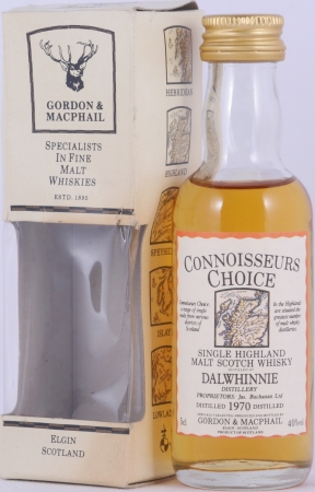 Dalwhinnie 1970 21 Years Gordon and MacPhail Connoisseurs Choice Miniature Highland Single Malt Scotch Whisky 40.0%