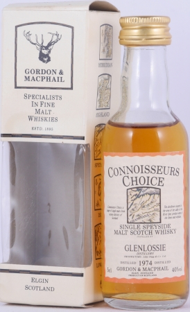 Glenlossie 1974 21 Years Gordon und MacPhail Connoisseurs Choice Miniatur Speyside Single Malt Scotch Whisky 40,0%