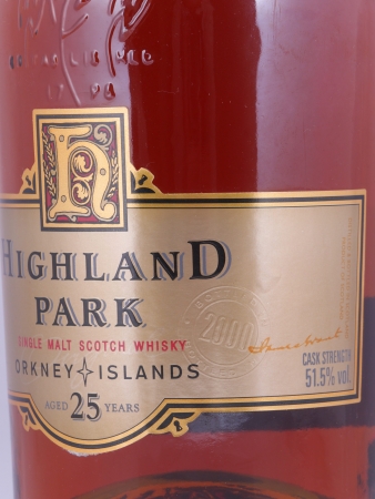 Highland Park 25 Years Release 2000 Orkney Islands Single Malt Scotch Whisky 51.5%
