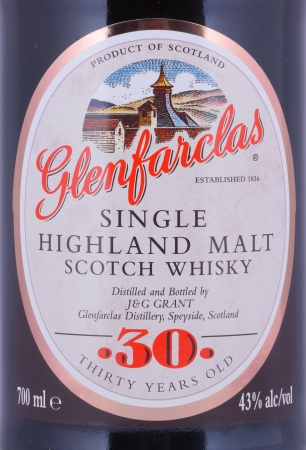 Glenfarclas 30 Years Golden G Limited Edition Highland Single Malt Scotch Whisky 43.0%