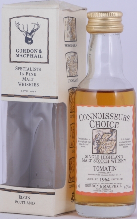 Tomatin 1964 30 Years Gordon und MacPhail Connoisseurs Choice Miniatur Highland Single Malt Scotch Whisky 40,0%