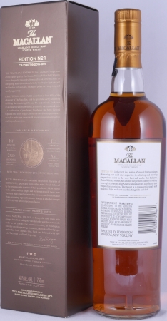 Macallan Edition No. 1 European & American Oak Sherry Casks Limited Release 2015 Highland Single Malt Scotch Whisky 48,0%