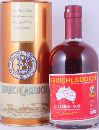 Bruichladdich 1989 23 Years Bourbon / Premium French Oak Cask No. 026 Valinch 2013 Lions Tour Islay Single Malt Scotch Whisky 49,9%