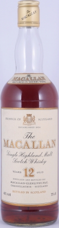Macallan 12 Years Sherry Wood Golden Screw Cap Highland Single Malt Scotch Whisky 43.0%