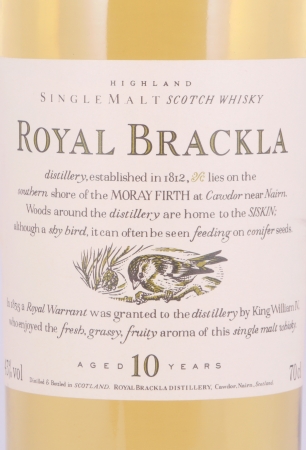 Royal Brackla 10 Years Flora and Fauna Limited Edition Highland Single Malt Scotch Whisky 43.0%