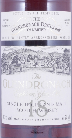 Glendronach 1972 18 Year Old Sherry Casks Highland Single Malt Scotch Whisky 43.0%