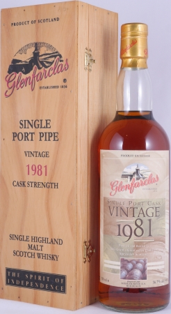 Glenfarclas 1981 18 Years Single Port Cask für Mähler-Besse S.A. Bordeaux Highland Single Malt Scotch Whisky 56,7%