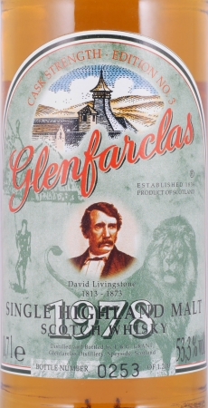 Glenfarclas 1978 19 Years Sherry Casks Edition No. 3 David Livingstone Highland Single Malt Scotch Whisky Cask Strength 53.3%