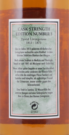 Glenfarclas 1978 19 Years Sherry Casks Edition No. 3 David Livingstone Highland Single Malt Scotch Whisky Cask Strength 53.3%