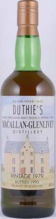 Macallan-Glenlivet 1979 14 Years Oak Cask R. W. Duthie Highland Single Malt Scotch Whisky 46.0%