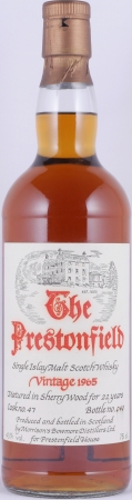Bowmore 1965 22 Years Sherry Cask No. 47 Prestonfield House Islay Single Malt Scotch Whisky 43,0%