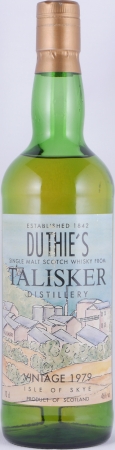 Talisker 1979 14 Years Oak Cask R. W. Duthie Isle of Skye Single Malt Scotch Whisky 46.0%