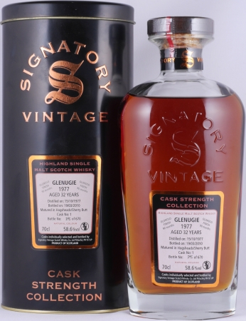 Glenugie 1977 32 Years Hogsheads / Sherry Butt Cask No. 1 Signatory Vintage Highland Single Malt Scotch Whisky 58,6%