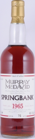 Springbank 1965 33 Years Sherry Cask No. 2139 Murray McDavid Special Single Cask Campbeltown Single Malt Scotch Whisky 46,0%