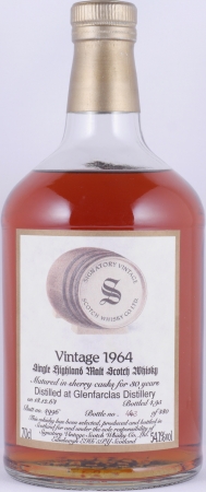 Glenfarclas 1964 30 Years Sherry Butt Cask No. 4996 Signatory Vintage Highland Single Malt Scotch Whisky 54.1%