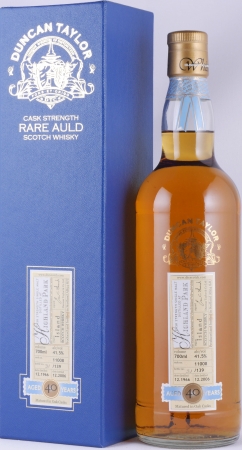 Highland Park 1966 40 Years Oak Cask No. 11008 Duncan Taylor Cask Strength Rare Auld Edition Orkney Islands Single Malt Scotch Whisky 41,5%