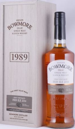 Bowmore 1989 24 Years 1st Fill American Oak Bourbon Barrel / French Wine Barrique Feis Ile 2014 Islay Single Malt Scotch Whisky 53.3%