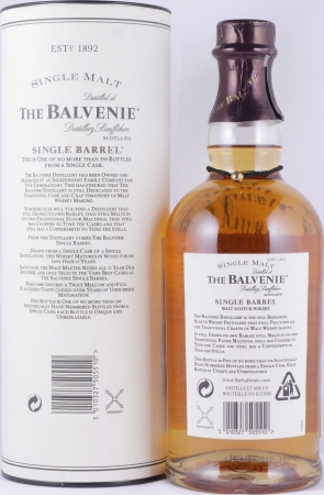 Balvenie 1985 15 Years Single Barrel Oak Cask No. 645 Highland Single Malt Scotch Whisky 50,4%