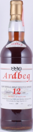 Ardbeg 1990 12 Years Gordon and MacPhail Special Selection Dark Sherry Islay Single Malt Scotch Whisky 46.0%