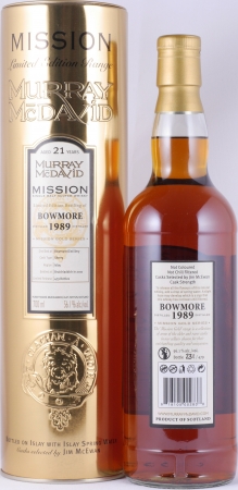 Bowmore 1989 21 Years Sherry Cask Murray McDavid Mission Gold Islay Single Malt Scotch Whisky 56,1%