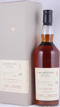 Lagavulin 1991 27 Years Puncheon Cask No. 0016 Select Cask Limited Single Cask Edition Islay Single Malt Scotch Whisky 51,8%