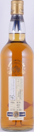 Bunnahabhain 1970 38 Years Oak Cask Nr. 4073 Duncan Taylor Cask Strength Rare Auld Islay Single Malt Scotch Whisky 40,3%