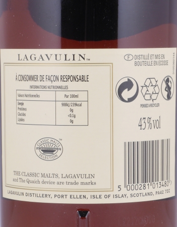 Lagavulin 1996 16 Years Distillers Edition 2012 Special Release lgv.4/500 Islay Single Malt Scotch Whisky 43,0%