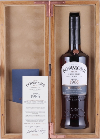 Bowmore 1985 27 Years Bourbon and Sherry Cask Feis Ile 2012 Limited Edition Islay Single Malt Scotch Whisky 52.3%