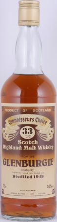 Glenburgie 1949 33 Years Gordon und MacPhail Connoisseurs Choice Brown Label Highland Single Malt Scotch Whisky 40,0%