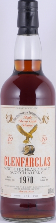 Glenfarclas 1970 30 Years Sherry Cask No. 2016 Eagle Label Highland Single Malt Scotch Whisky Cask Strength 49.3%