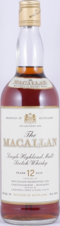Macallan 12 Years Sherry Wood Highland Single Malt Scotch Whisky 43.0% bottled by Campbell, Hope and King