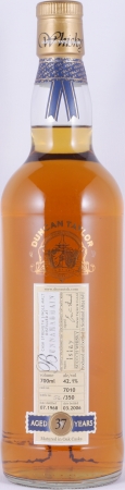 Bunnahabhain 1968 37 Years Oak Cask No. 7010 Duncan Taylor Cask Strength Rare Auld Islay Single Malt Scotch Whisky 42.1%