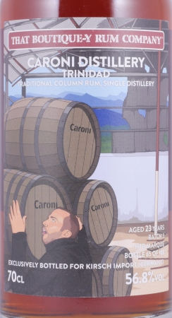 Caroni 23 Years Batch 3 That Boutique-Y Rum Company Traditional Column Trinidad Rum 56.8%