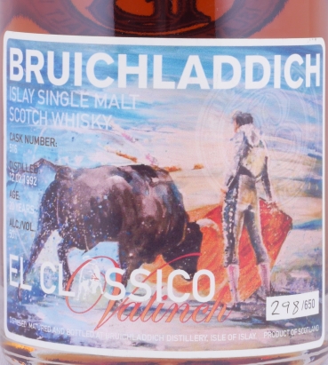 Bruichladdich 1992 20 Years Sherry Cask No. 516 Valinch El Classico Islay Single Malt Scotch Whisky 50.0%