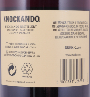 Knockando 25 Years First Fill European Oak Sherry Casks Special Release 2011 Speyside Single Malt Scotch Whisky 43,0%