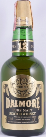 Dalmore 12 Years Pure Malt Highland Scotch Whisky Golden Label Green Glass 75cl Dumpy Bottle 43,0%