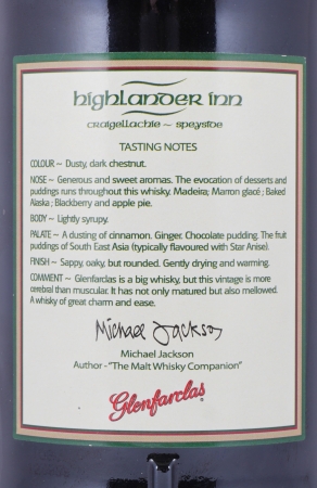 Glenfarclas 1973 32 Years Sherry Cask No. 4796 Special Single Cask für Highlander Inn Speyside Single Malt Scotch Whisky 50,8%